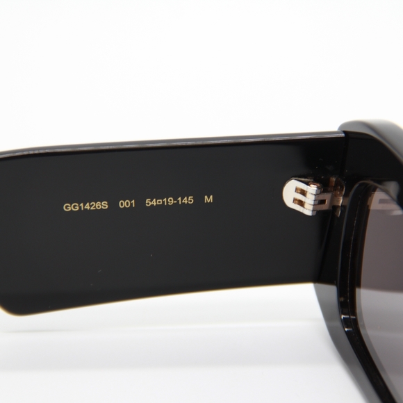 NEW GUCCI SUNGLASSES, SQUARE BLACK UNISEX GUCCI SUNGLASSES - Picture 13 of 16